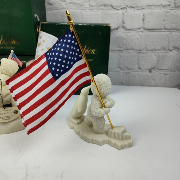Snowbabies Its a Grand Old Flag Show your Stripes Frosty Forest Lot Dept 56 Lot - Picture 6 of 16